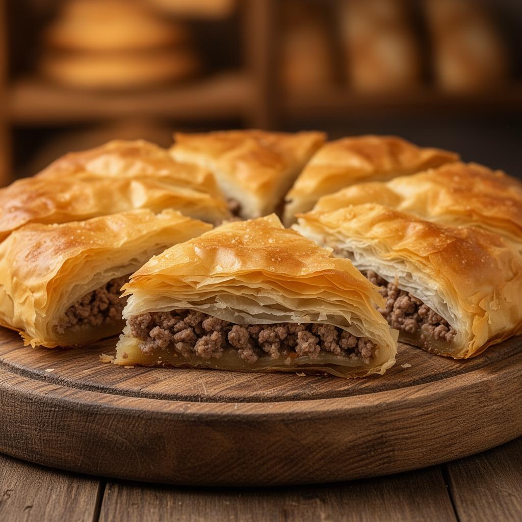 Burek mit Fleisch